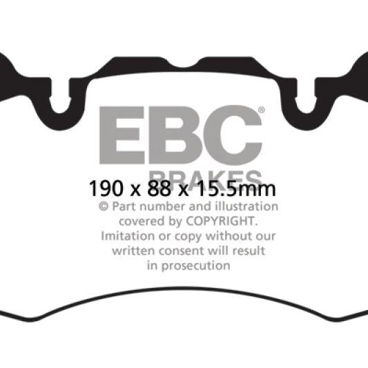 EBC 13+ Land Rover Range Rover 3.0 Supercharged Yellowstuff Front Brake Pads-Brake Pads - Performance-EBC-EBCDP42064R-SMINKpower Performance Parts