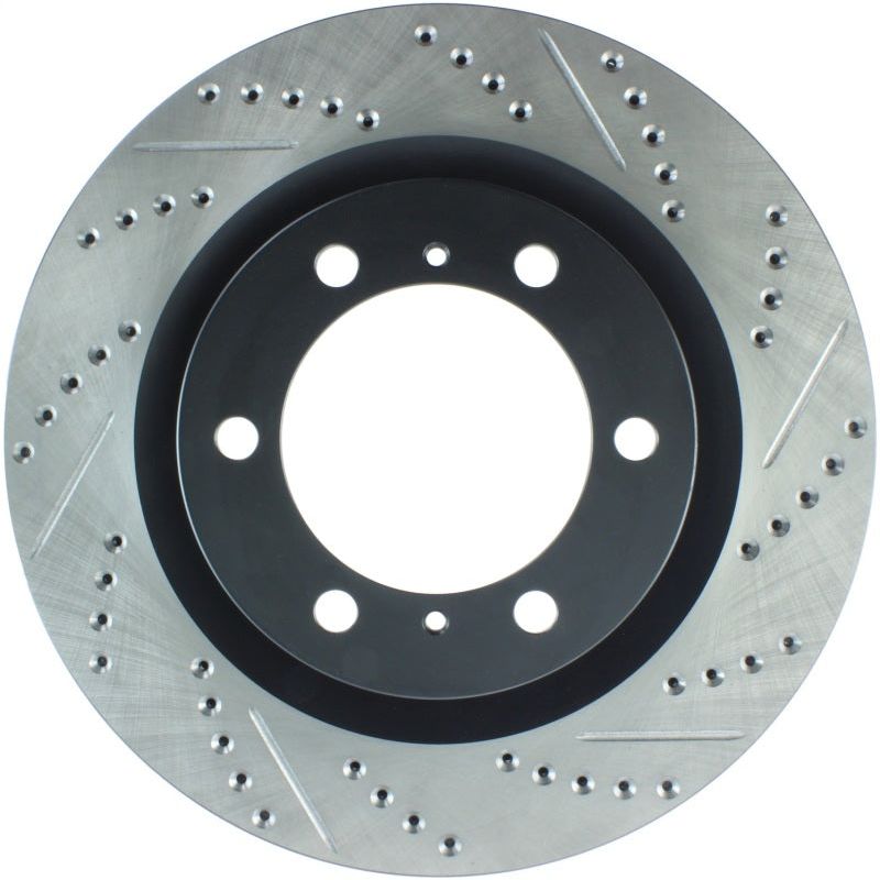 StopTech Slotted & Drilled Sport Brake Rotor-Brake Rotors - Slot & Drilled-Stoptech-STO127.44174L-SMINKpower Performance Parts