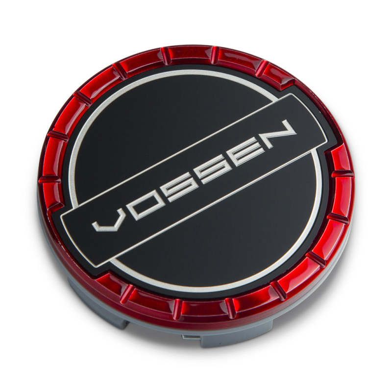 Vossen Billet Sport Cap - Large - Classic - Vossen Red - SMINKpower Performance Parts VOSCAP-BSC-LG-CL-RD Vossen
