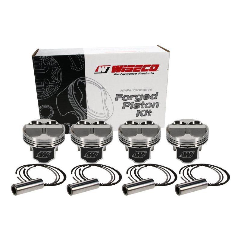 Wiseco Acura 4v Domed +8cc STRUTTED 86.0MM Piston Kit - wiseco-acura-4v-domed-8cc-strutted-86-0mm-piston-kit