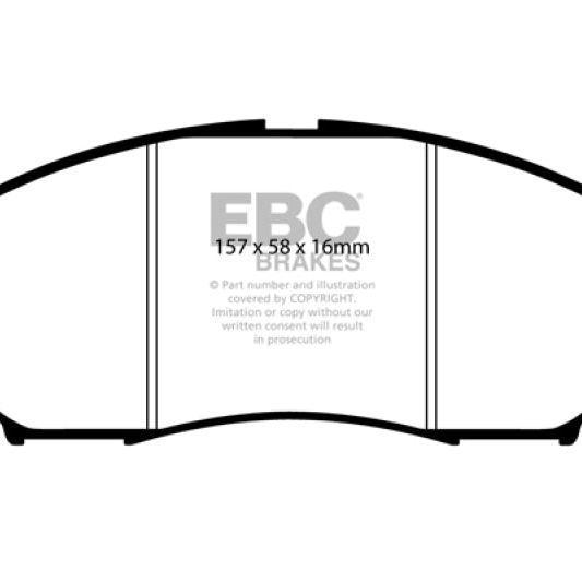 EBC 08-13 Infiniti EX35 3.5 Yellowstuff Front Brake Pads-Brake Pads - Performance-EBC-EBCDP41671R-SMINKpower Performance Parts