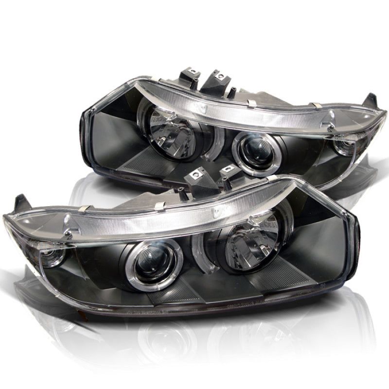 Spyder Honda Civic 06-08 2Dr Projector Headlights LED Halo Black High H1 Low H1 PRO-YD-HC06-2D-HL-BK-Headlights-SPYDER-SPY5010780-SMINKpower Performance Parts