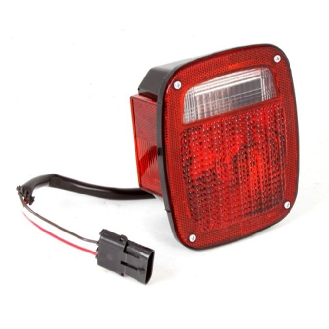 Omix Tail Light Black Housing LH 87-90 Jeep Wrangler - SMINKpower Performance Parts OMI12403.11 OMIX