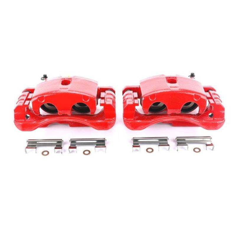 Power Stop 02-06 Cadillac Escalade Front or Rear Red Calipers w/Brackets - Pair-Brake Calipers - Perf-PowerStop-PSBS4728-SMINKpower Performance Parts