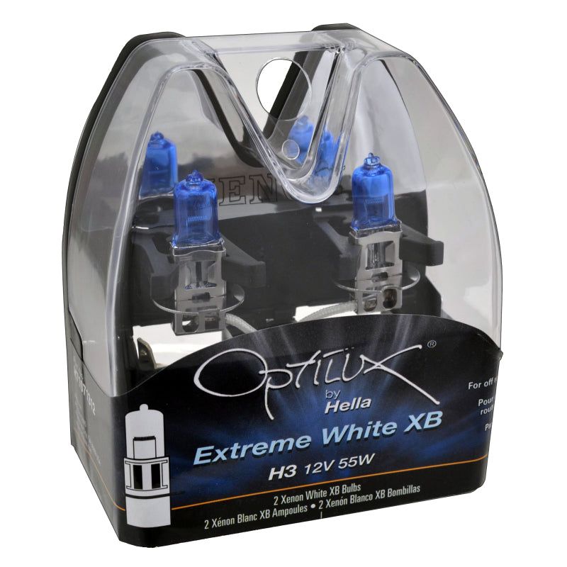 Hella H3 12V 55W Xen White XB Bulb (Pair)-Bulbs-Hella-HELLAH71071312-SMINKpower Performance Parts