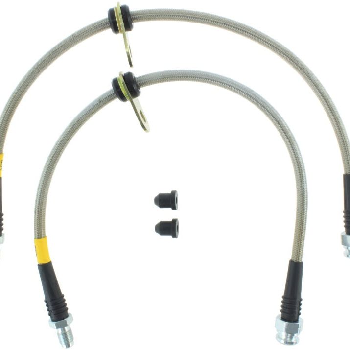 StopTech 2014 Ford Fiesta ST Stainless Steel Rear Brake Lines-Brake Line Kits-Stoptech-STO950.61515-SMINKpower Performance Parts
