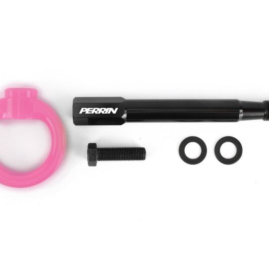 Perrin 2022+ BRZ/GR86 Tow Hook Kit (Front) - Hyper Pink - SMINKpower Performance Parts PERPSP-BDY-236HP Perrin Performance