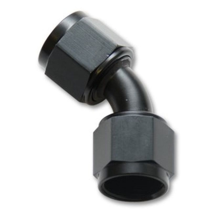 Vibrant -20AN X -20AN Female Flare Swivel 45 Deg Fitting (AN To AN) -Anodized Black Only-Fittings-Vibrant-VIB10717-SMINKpower Performance Parts