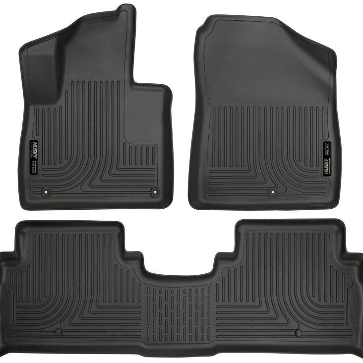 Husky Liners 2016 Kia Sorento WeatherBeater Combo Black Floor Liners-Floor Mats - Rubber-Husky Liners-HSL98691-SMINKpower Performance Parts