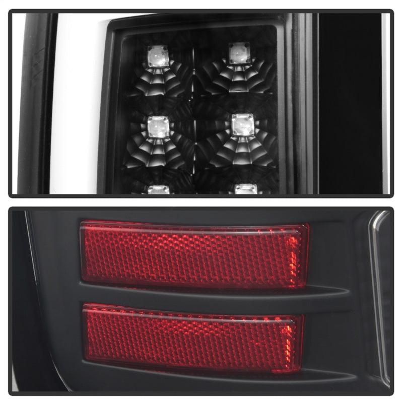 Spyder 07-13 GMC Sierra 1500 V2 Light Bar LED Tail Lights - Black (ALT-YD-GS07V2-LBLED-BK) - SMINKpower Performance Parts SPY5084743 SPYDER