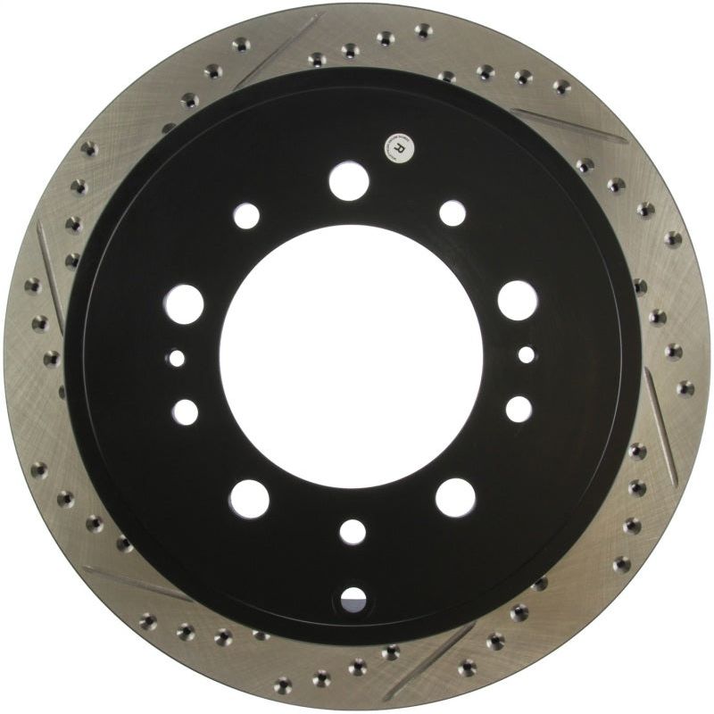 StopTech Slotted & Drilled Sport Brake Rotor-Brake Rotors - Slot & Drilled-Stoptech-STO127.44157R-SMINKpower Performance Parts