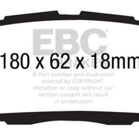 EBC 13+ Ford Explorer 3.5 Twin Turbo 4WD Greenstuff Front Brake Pads-Brake Pads - Performance-EBC-EBCDP61886-SMINKpower Performance Parts