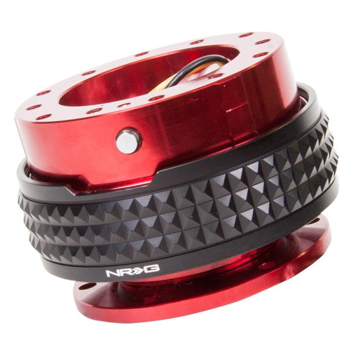 NRG Quick Release Kit - Pyramid Edition - Red Body / Black Pyramid Ring - SMINKpower Performance Parts NRGSRK-210RD/BK NRG