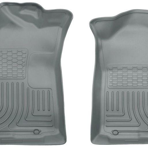 Husky Liners 05-15 Toyota Tacoma Crew/Extended/Standard Cab WeatherBeater Front Grey Floor Liners-Floor Mats - Rubber-Husky Liners-HSL13942-SMINKpower Performance Parts