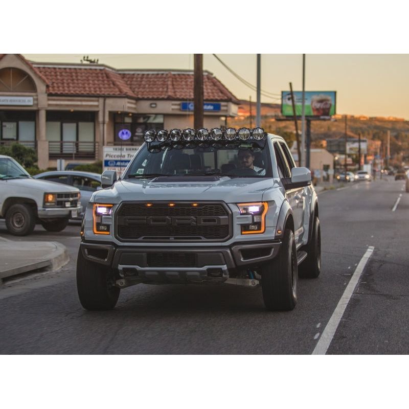 KC HiLiTES 17-18 Ford Raptor 57in. Pro6 Gravity LED 9-Light 180w Combo Beam Overhead Light Bar Sys-Light Bars & Cubes-KC HiLiTES-KCL91333-SMINKpower Performance Parts