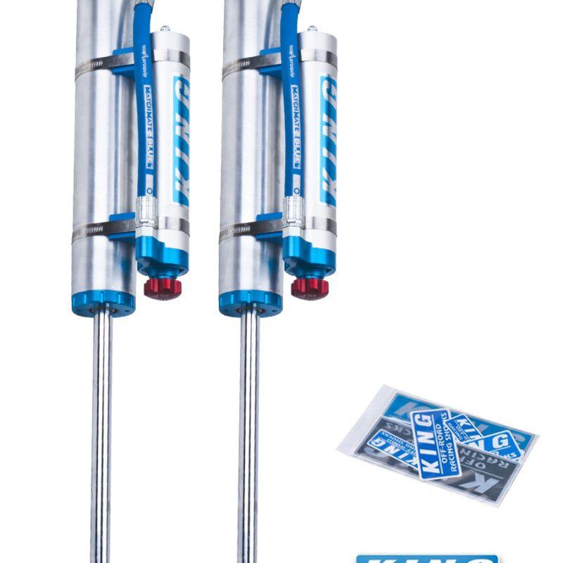 King Shocks 97-06 Jeep Wrangler TJ Front 2.5 Dia Piggy Hose Res Shock 3-5in Lift w/Adjuster (Pair) - SMINKpower Performance Parts KIN25001-176A King Shocks