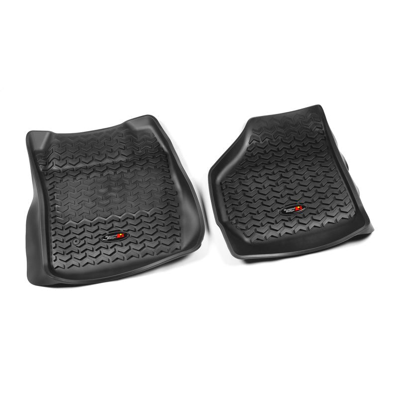 Rugged Ridge Floor Liner Front Black 1999-2007 Ford F-250 / F-350 Super Duty Regular / Extended - SMINKpower Performance Parts RUG82902.07 Rugged Ridge