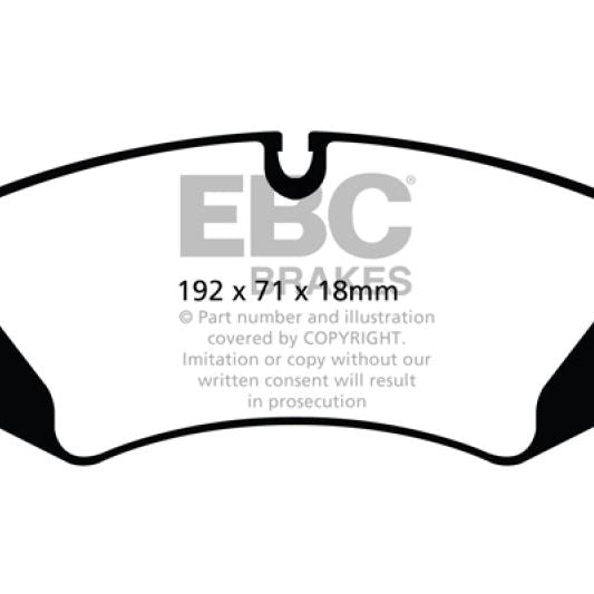 EBC 14+ Land Rover LR4 3.0 Supercharged Yellowstuff Front Brake Pads-Brake Pads - Performance-EBC-EBCDP42123R-SMINKpower Performance Parts