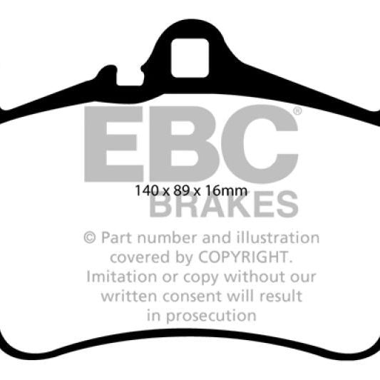 EBC 03-05 Porsche 911 (996) (Cast Iron Rotor only) 3.6 Carrera 4S Redstuff Front Brake Pads-Brake Pads - Performance-EBC-EBCDP31515C-SMINKpower Performance Parts