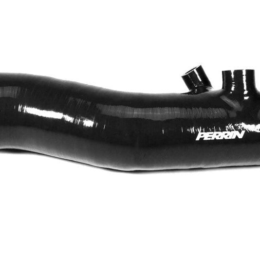 Perrin 2022+ Subaru WRX Black 3in Turbo Inlet Hose w/ Nozzle - SMINKpower Performance Parts PERPSP-INT-425BK Perrin Performance