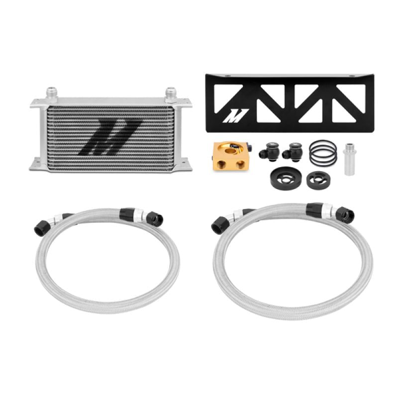 Mishimoto 13+ Subaru BRZ/Scion FR-S Thermostatic Oil Cooler Kit - Silver-Oil Coolers-Mishimoto-MISMMOC-BRZ-13T-SMINKpower Performance Parts