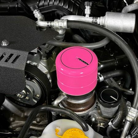 Perrin 2015+ Subaru WRX/STI Oil Filter Cover - Hyper Pink - SMINKpower Performance Parts PERPSP-ENG-716HP Perrin Performance