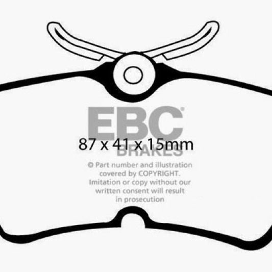 EBC 13+ Ford Fiesta 1.6 Turbo ST Greenstuff Rear Brake Pads-Brake Pads - Performance-EBC-EBCDP21218-SMINKpower Performance Parts