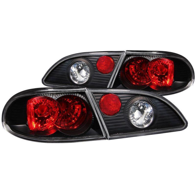 ANZO 1998-2002 Toyota Corolla Taillights Black-Tail Lights-ANZO-ANZ221115-SMINKpower Performance Parts