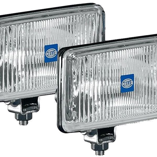 Hella 450 H3 12V SAE/ECE Fog Lamp Kit Clear - Rectangle (Includes 2 Lamps) - SMINKpower Performance Parts HELLA005860601 Hella