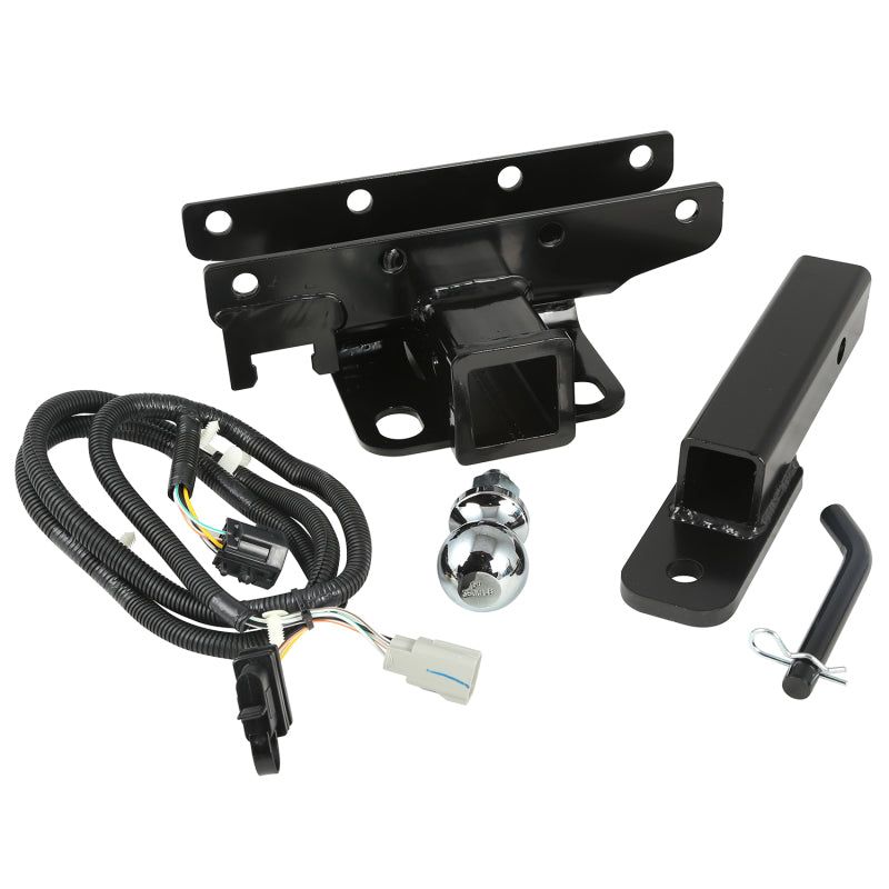 Rugged Ridge Hitch Kit with Ball 2 inch 07-18 Jeep Wrangler JK-Hitch Accessories-Rugged Ridge-RUG11580.54-SMINKpower Performance Parts