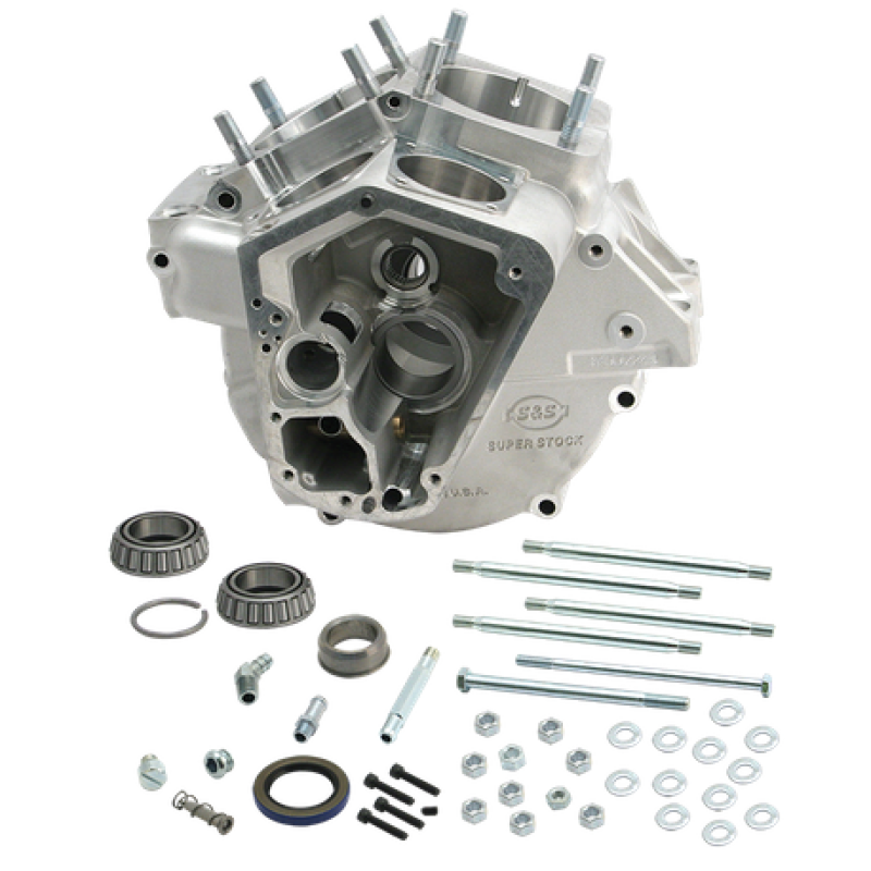 S&S Cycle 70-84 BT w/ Stock Bore Super Stock Alternator Style Crankcase - Natural - SMINKpower Performance Parts SSC31-0003 S&S Cycle