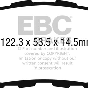 EBC 15-17 Mazda Miata MX-5 Redstuff Ceramic Low Dust Front Brake Pads-Brake Pads - Performance-EBC-EBCDP32263C-SMINKpower Performance Parts