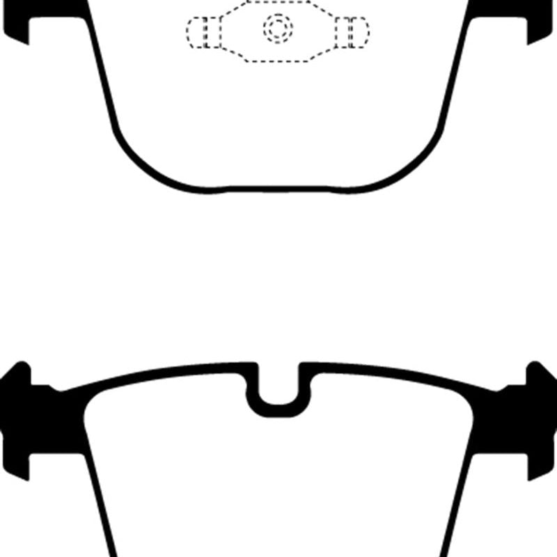 EBC 08-10 BMW M3 4.0 (E90) Yellowstuff Rear Brake Pads-Brake Pads - Performance-EBC-EBCDP41451R-SMINKpower Performance Parts