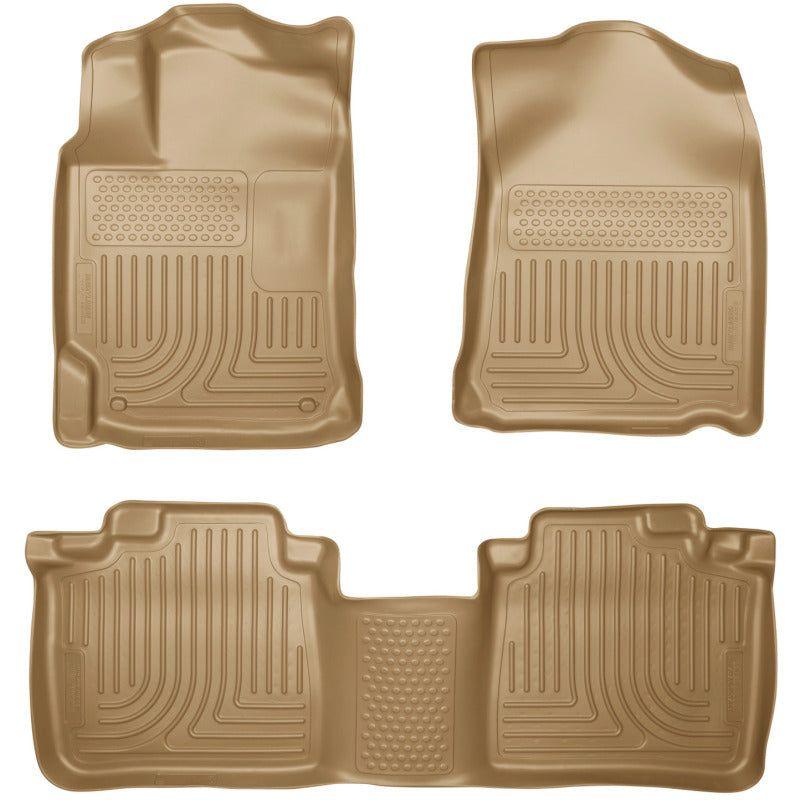 Husky Liners 2012 Toyota Camry WeatherBeater Combo Tan Floor Liners-Floor Mats - Rubber-Husky Liners-HSL98903-SMINKpower Performance Parts