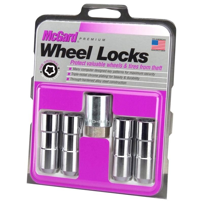 McGard Wheel Lock Nut Set - 4pk. (Cone Seat Duplex) 9/16-18 / 7/8 Hex / 2.5in. Length - Chrome - SMINKpower Performance Parts MCG24134 McGard
