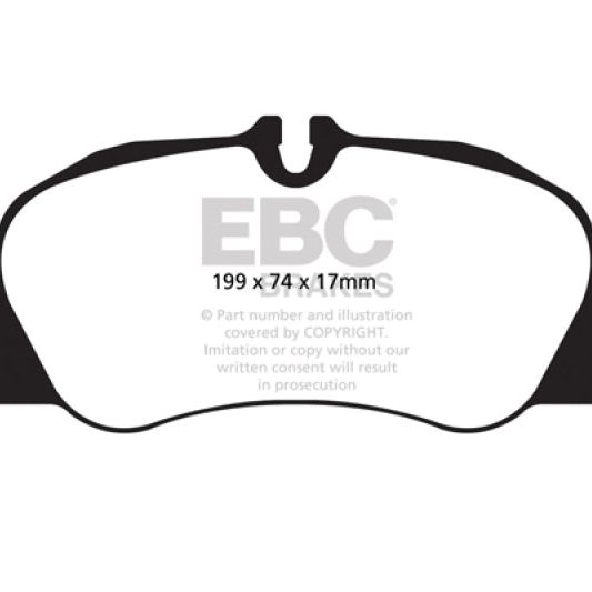 EBC 12-16 Porsche Boxster 2.7L (Cast Iron Rotors Only) Bluestuff Front Brake Pads-Brake Pads - Racing-EBC-EBCDP52057NDX-SMINKpower Performance Parts