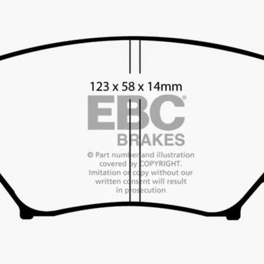 EBC 06-15 Mazda Miata MX5 2.0 Yellowstuff Front Brake Pads-Brake Pads - Performance-EBC-EBCDP41774R-SMINKpower Performance Parts