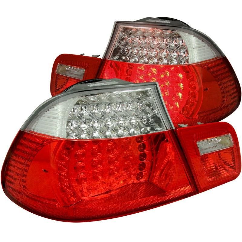 ANZO 2000-2003 BMW 3 Series E46 LED Taillights Red/Clear - SMINKpower Performance Parts ANZ321105 ANZO