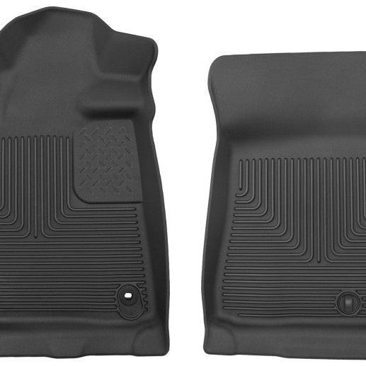 Husky Liners 12-14 Toyota Tundra Pickup(Crew / Ext / Std Cab) X-Act Contour Black Front Floor Liners-Floor Mats - Rubber-Husky Liners-HSL53711-SMINKpower Performance Parts