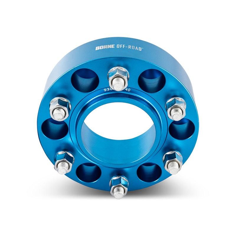 Mishimoto Borne Off-Road Wheel Spacers - 6x139.7 - 93.1 - 50mm - M12 - Blue - SMINKpower Performance Parts MISBNWS-001-500BL Mishimoto