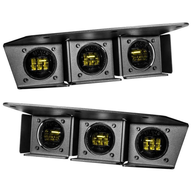 ORACLE Lighting 21-22 Ford Bronco Triple LED Fog Light Kit for Steel Bumper - Yellow - SMINKpower Performance Parts ORL5890-006 ORACLE Lighting