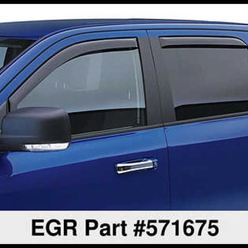 EGR 14+ Chev Silverado/GMC Sierra Dbl Cab In-Channel Window Visors - Set of 4 - Matte (571675) - SMINKpower Performance Parts EGR571675 EGR