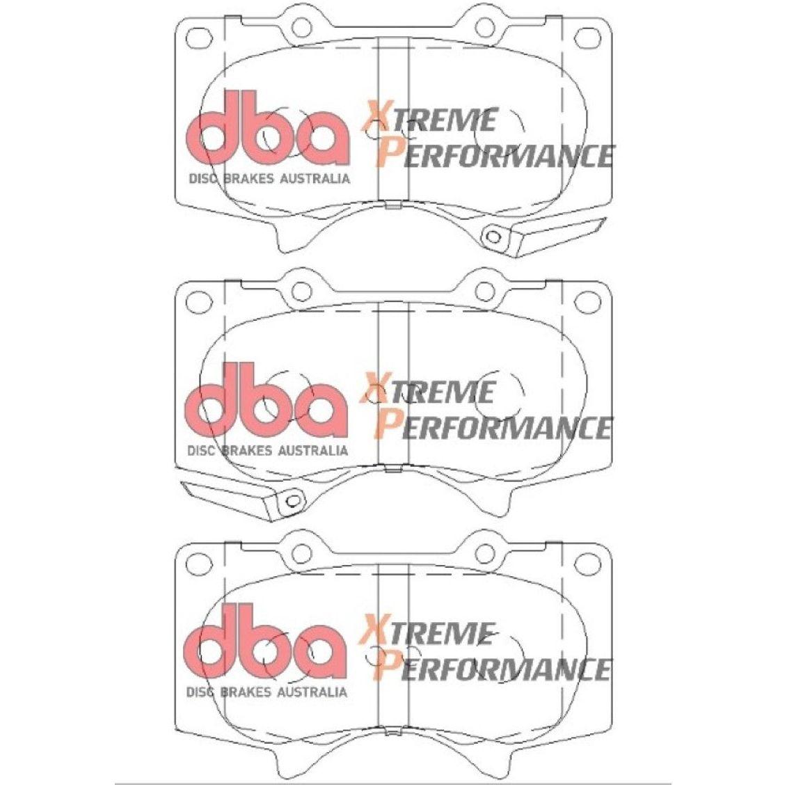DBA 2015 Toyota Tacoma XP650 Front Brake Pads - SMINKpower Performance Parts DBADB1482XP DBA