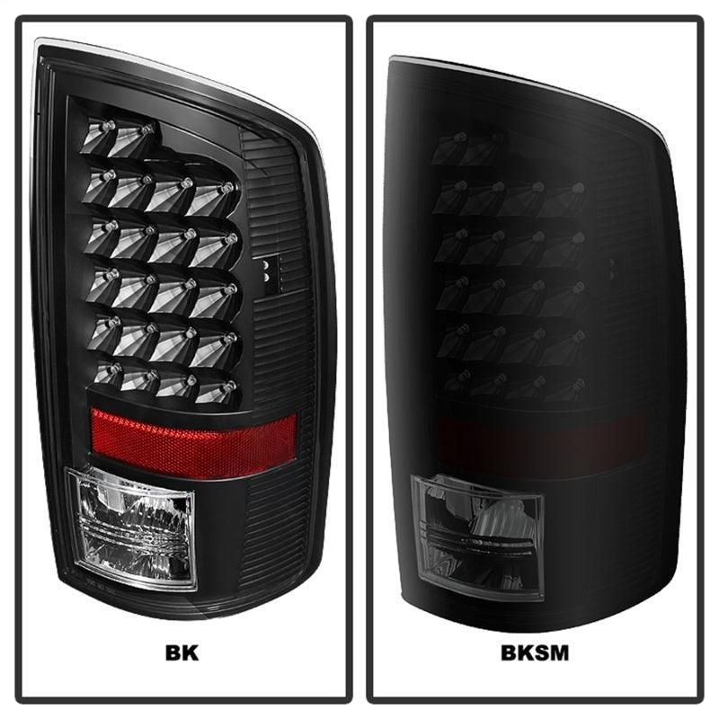 Xtune Dodge Ram 02-06 1500 / Ram 2500/3500 03-06 LED Tail Light Black Smoke ALT-JH-DR02-LED-BKSM - SMINKpower Performance Parts SPY5077509 SPYDER
