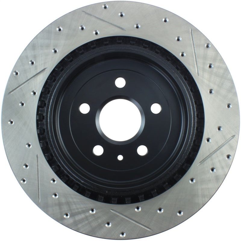 StopTech Slotted & Drilled Sport Brake Rotor-Brake Rotors - Slot & Drilled-Stoptech-STO127.62119R-SMINKpower Performance Parts