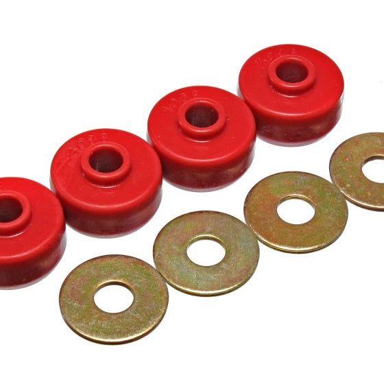 Energy Suspension 84-96 Chevy Corvette Red Spring Cushions for Rear Leaf Spring Bushing Set-Bushing Kits-Energy Suspension-ENG3.2123R-SMINKpower Performance Parts