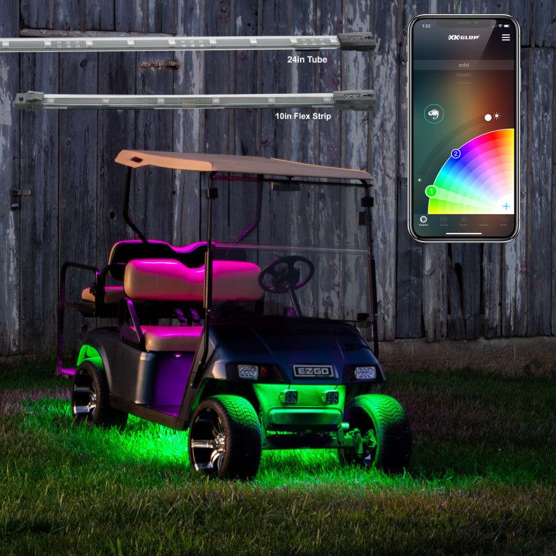 XK Glow LED Golf Cart Accent Light Kits XKchrome Smartphone App - SMINKpower Performance Parts XKGXK-GOLF-ADV XKGLOW