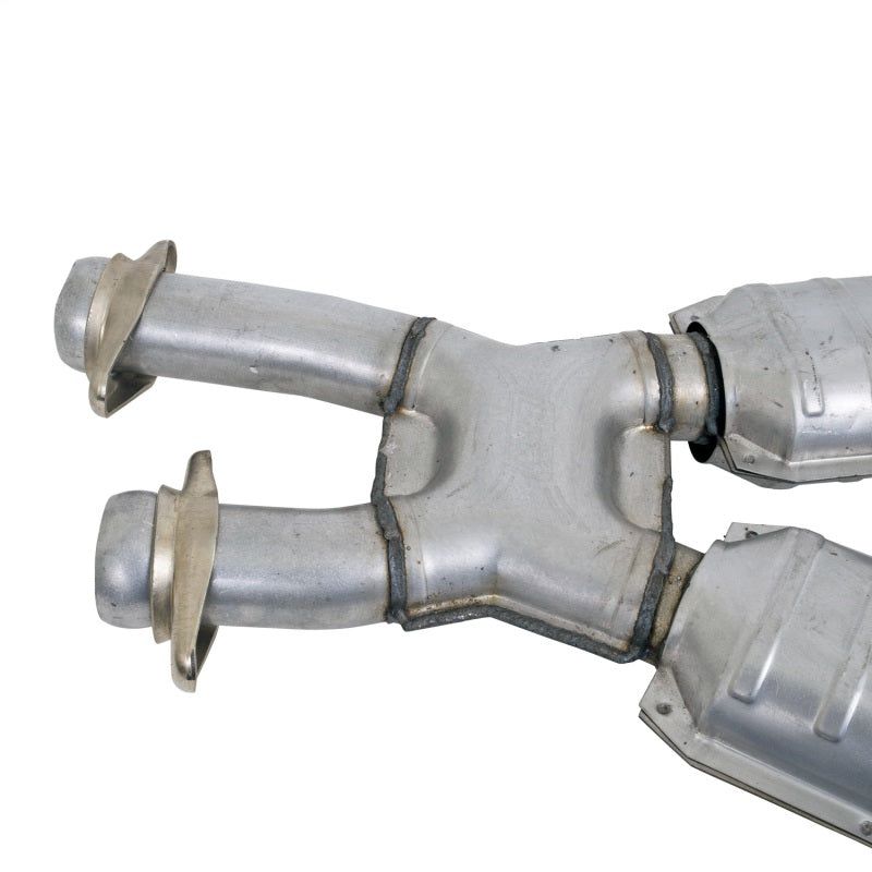 BBK 86-93 Mustang 5.0 High Flow X Pipe With Catalytic Converters - 2-1/2-Catback-BBK-BBK1662-SMINKpower Performance Parts