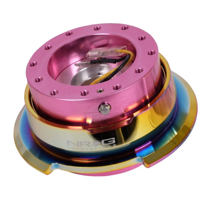 NRG Quick Release Gen 2.8 - Pink Body / Neochrome Ring-Quick Release Adapters-NRG-NRGSRK-280PK-MC-SMINKpower Performance Parts