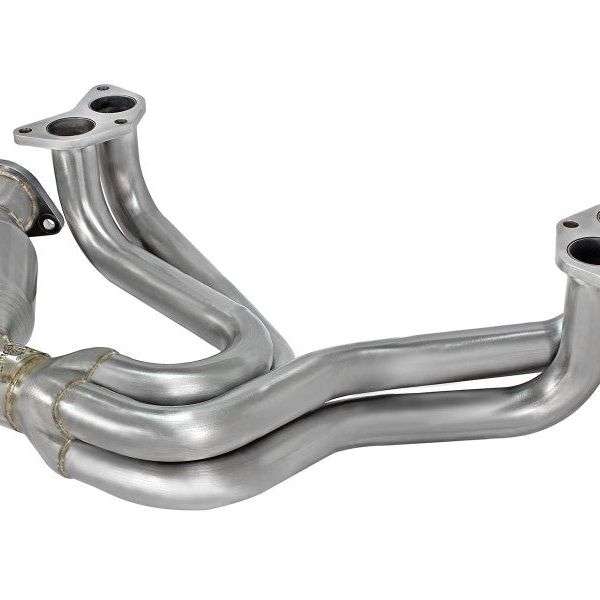 aFe 12-17 Toyota 86 / FRS / BRZ Twisted Steel 304 Stainless Steel Long Tube Header w/ Cat - SMINKpower Performance Parts AFE48-36005-1HC aFe